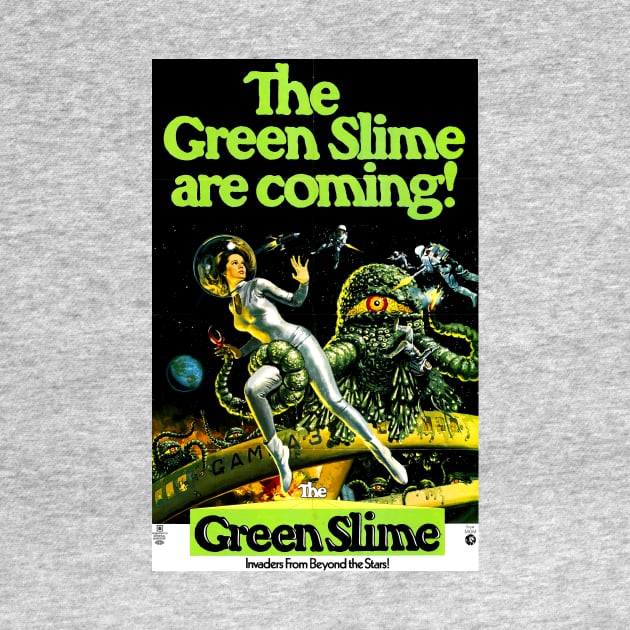 Classic Science Fiction Movie Poster - Green Slime by Starbase79